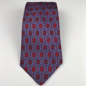Robert Talbott Nordstrom red and blue silk tie